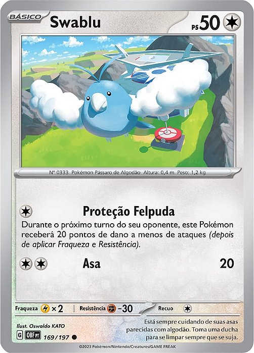 Swablu (169/197) REV FOIL - Carta Avulsa Pokemon