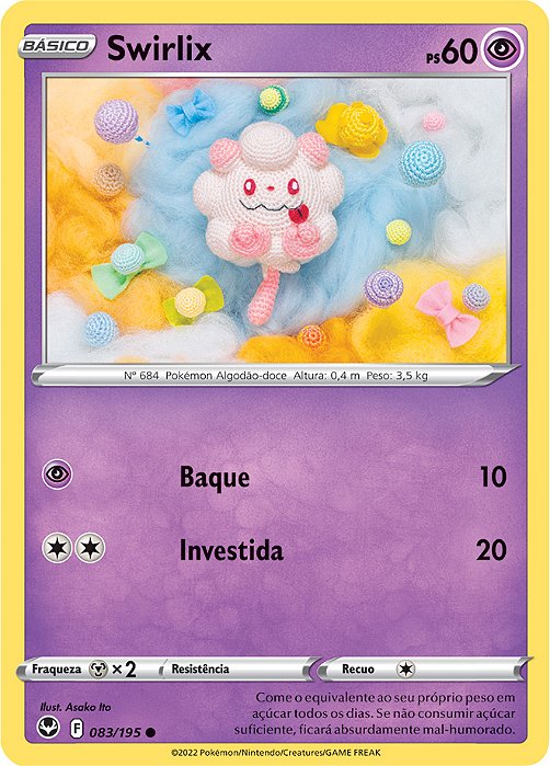 Swirlix (083/195) - Carta Avulsa Pokemon