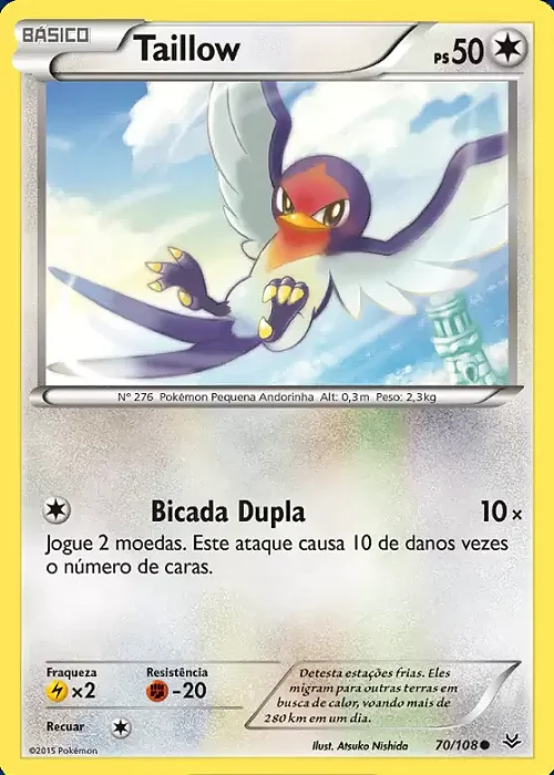 Taillow (70/108) - Carta Avulsa Pokemon