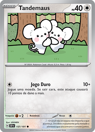 Tandemaus (157/191) - Carta Avulsa Pokemon