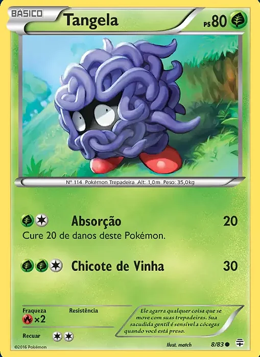 Tangela (8/83) - Carta Avulsa Pokemon