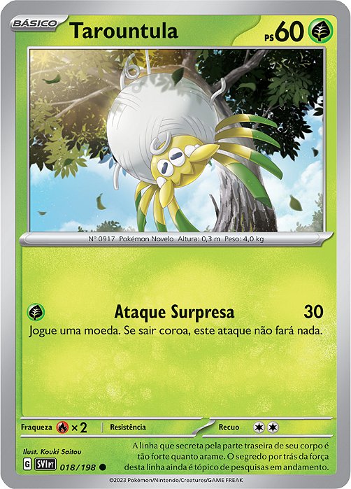 Tarountula (018/198) - Carta Avulsa Pokemon
