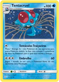 Tentacruel (41/214) - Carta Avulsa Pokemon