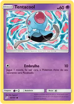 Tentacool (60/181) - Carta Avulsa Pokemon