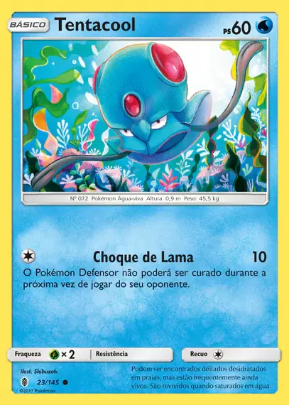 Tentacool (23/145) - Carta Avulsa Pokemon
