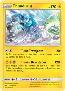 Thundurus (68/236) - Carta Avulsa Pokemon