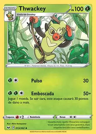 Thwackey (13/202) - Carta Avulsa Pokemon