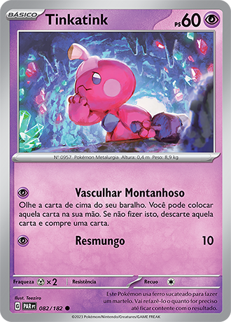 Tinkatink (082/182) REV FOIL - Carta Avulsa Pokemon