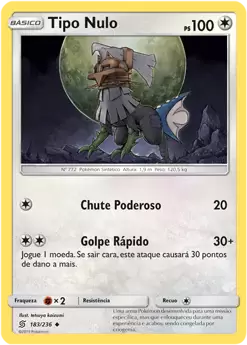 Tipo Nulo / Type: Null (183/236) - Carta Avulsa Pokemon