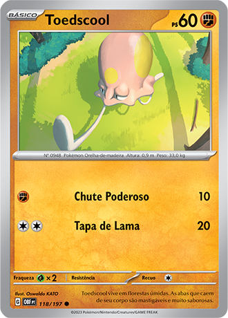 Toedscool (118/197) - Carta Avulsa Pokemon