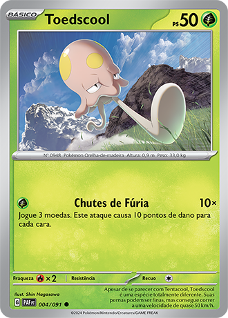 Toedscool (004/091) - Carta Avulsa Pokemon