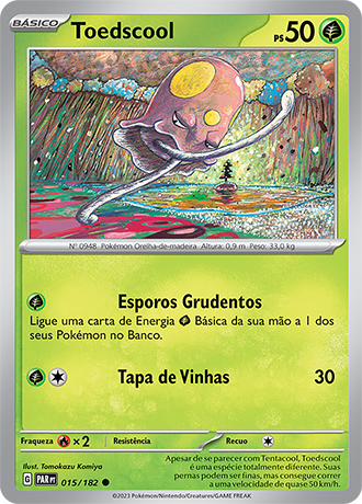 Toedscool (015/182) - Carta Avulsa Pokemon
