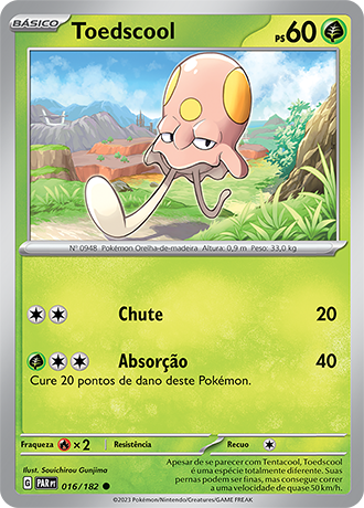Toedscool (016/182) - Carta Avulsa Pokemon