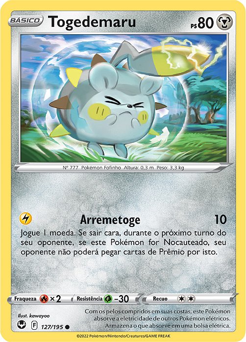 Togedemaru (127/195) - Carta Avulsa Pokemon