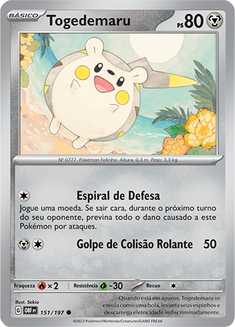 Togedemaru (151/197) - Carta Avulsa Pokemon