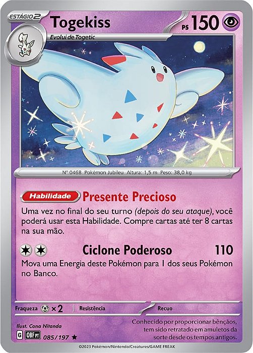 Togekiss (085/197) FOIL - Carta Avulsa Pokemon
