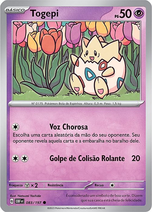 Togepi (083/197) REV FOIL - Carta Avulsa Pokemon