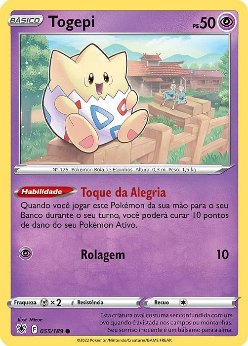Togepi (055/189) - Carta Avulsa Pokemon