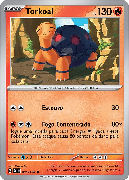 Torkoal (035/198) - Carta Avulsa Pokemon