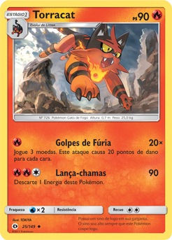 Torracat (25/149) REV FOIL - Carta Avulsa Pokemon