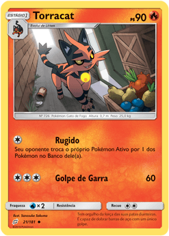 Torracat (21/181) - Carta Avulsa Pokemon
