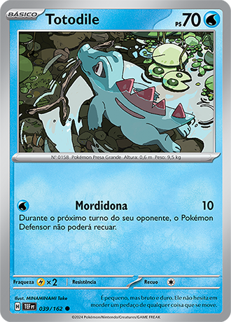 Totodile (039/162) - Carta Avulsa Pokemon