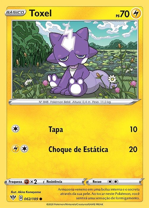 Toxel (62/189) REV FOIL - Carta Avulsa Pokemon