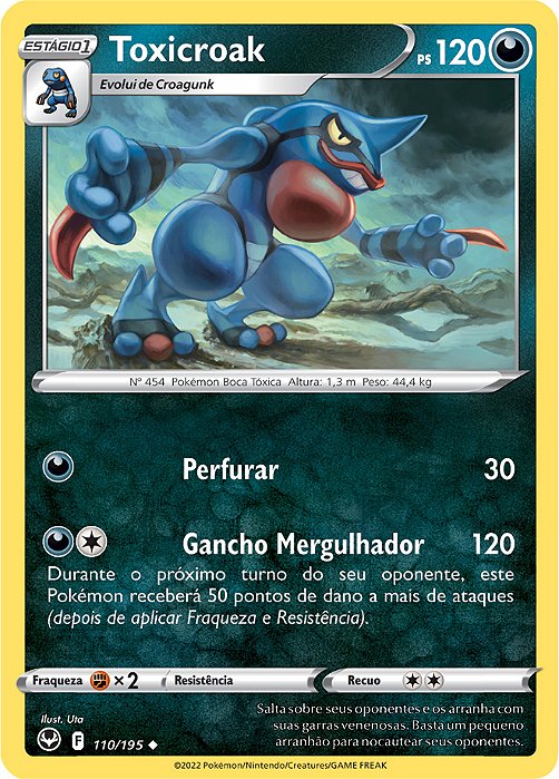 Toxicroak (110/195) - Carta Avulsa Pokemon