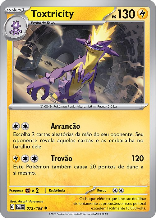 Toxtricity (072/198) - Carta Avulsa Pokemon