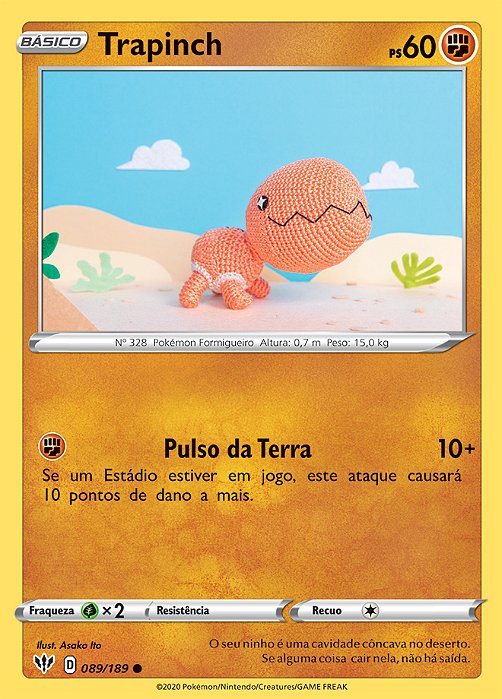 Trapinch (89/189) REV FOIL - Carta Avulsa Pokemon
