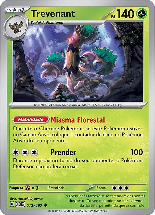 Trevenant (012/197) - Carta Avulsa Pokemon