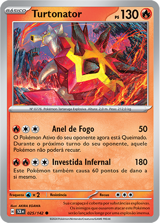 Turtonator (025/142) REV FOIL - Carta Avulsa Pokemon