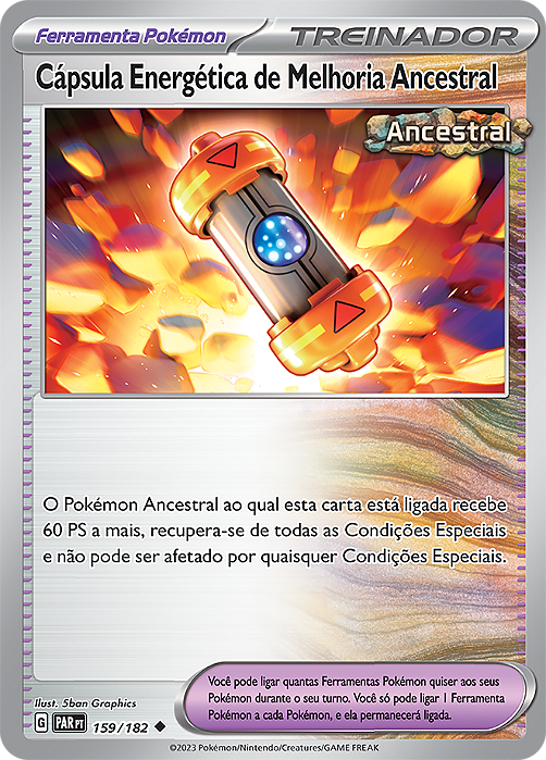 Cápsula Energética de Melhoria Ancestral / Ancient Booster Energy Capsule (159/182) - Carta Avulsa Pokemon