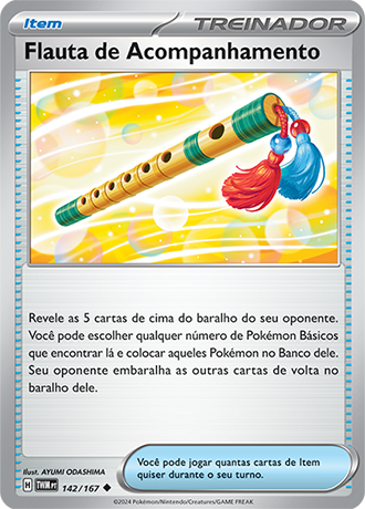Flauta de Acompanhamento / Accompanying Flute (142/167) - Carta Avulsa Pokemon