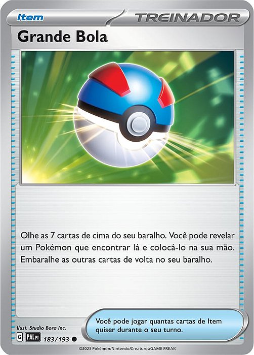 Grande Bola / Great Ball (183/193) - Carta Avulsa Pokemon