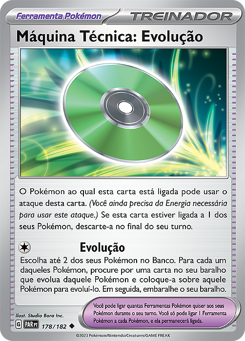 Máquina Técnica: Evolução / Technical Machine: Evolution (178/182) - Carta Avulsa Pokemon