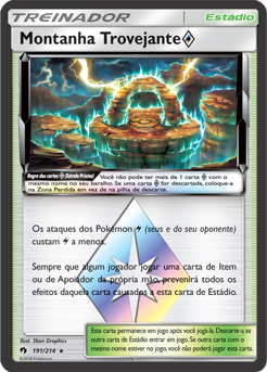Montanha Trovejante Estrela Prisma / Thunder Mountain Prism Star (191/214) FOIL - Carta Avulsa Pokemon