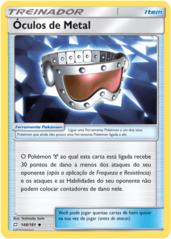 Óculos de Metal / Metal Goggles (148/181) REV FOIL - Carta Avulsa Pokemon