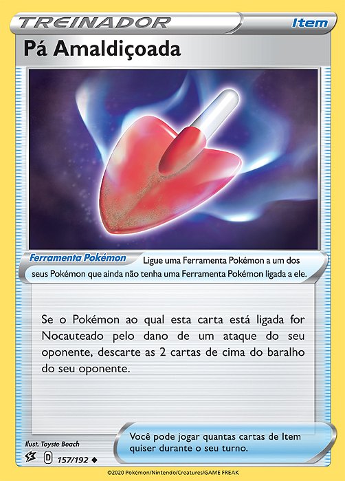 Pá Amaldiçoada / Cursed Shovel (157/192) - Carta Avulsa Pokemon