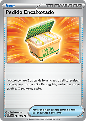 Pedido Encaixotado / Boxed Order (143/162) - Carta Avulsa Pokemon