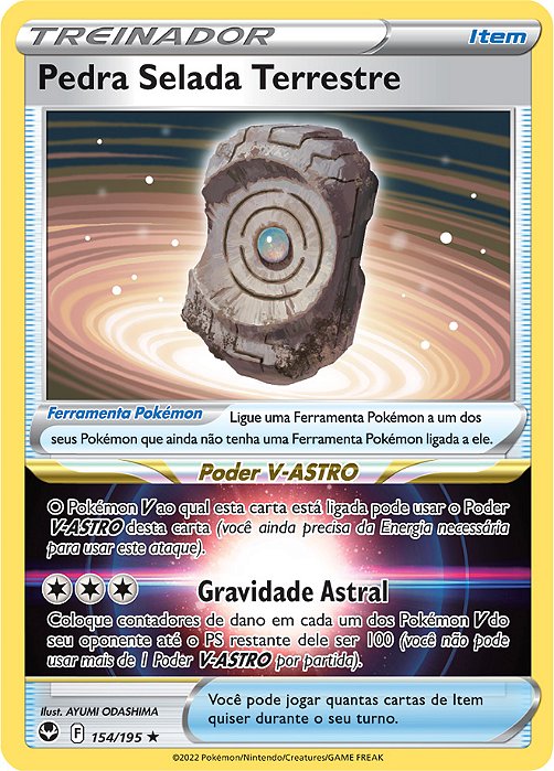 Pedra Selada Terrestre / Earthen Seal Stone (154/195) REV FOIL - Carta Avulsa Pokemon