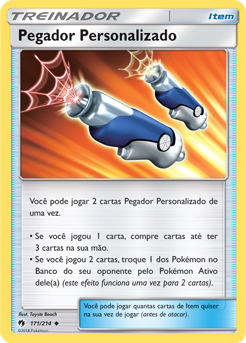 Pegador Personalizado / Custom Catcher (171/214) - Carta Avulsa Pokemon