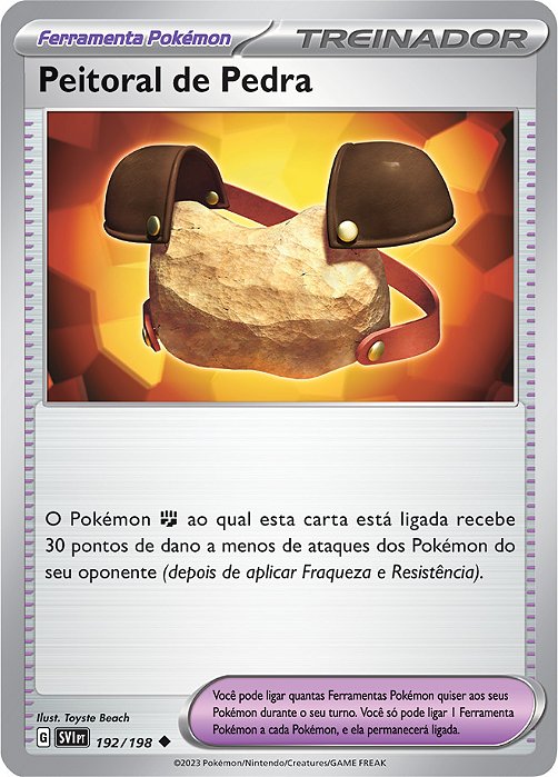 Peitoral de Pedra / Rock Chestplate (192/198) - Carta Avulsa Pokemon