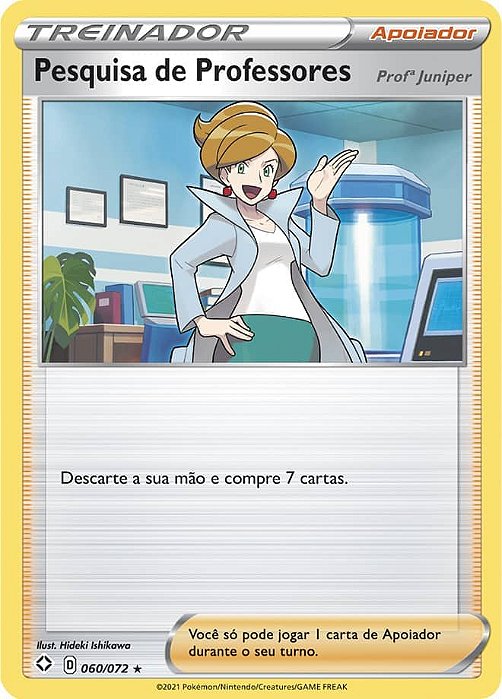 Pesquisa de Professores: Profª Juniper / Professor's Research: Professor Juniper (60/72) REV FOIL - Carta Avulsa Pokemon