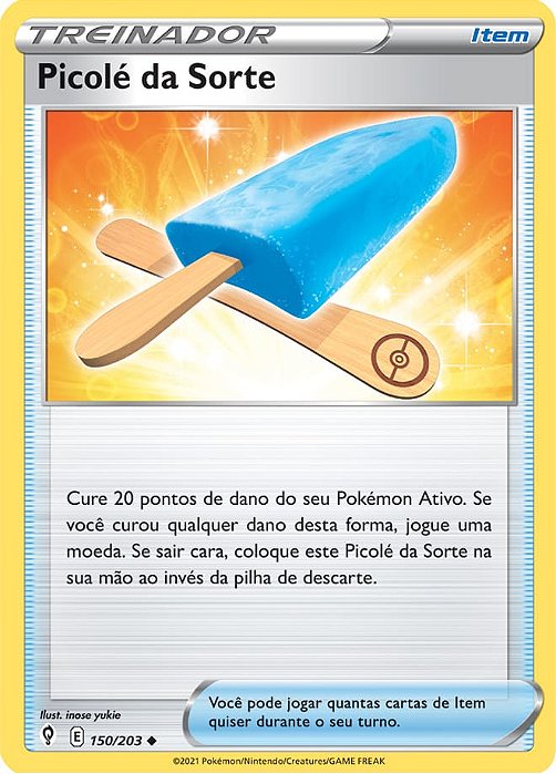 Picolé da Sorte / Lucky Ice Pop (150/203) - Carta Avulsa Pokemon