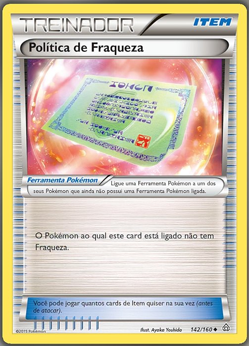 Política de Fraqueza / Weakness Policy (142/160) - Carta Avulsa Pokemon