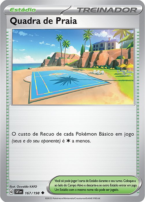 Quadra de Praia / Beach Court (167/198) REV FOIL - Carta Avulsa Pokemon