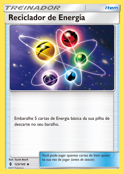 Reciclador de Energia / Energy Recycler (123/145) - Carta Avulsa Pokemon