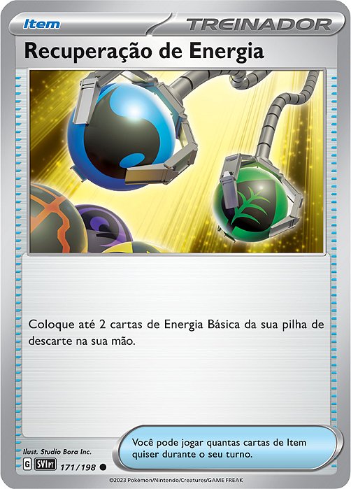 Recuperação de Energia / Energy Retrieval (171/198) - Carta Avulsa Pokemon
