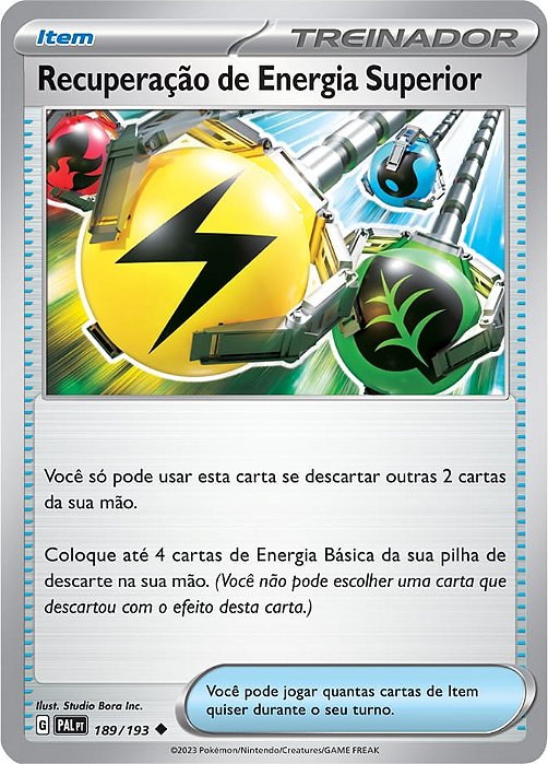 Recuperação de Energia Superior / Superior Energy Retrieval (189/193) - Carta Avulsa Pokemon